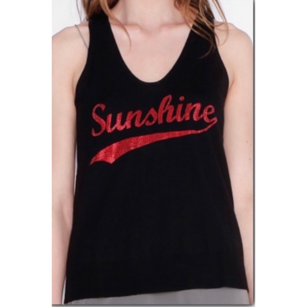 Zadig & Voltaire Black Sunshine Merino Wool Tank Top Size XS - Picture 2 of 7